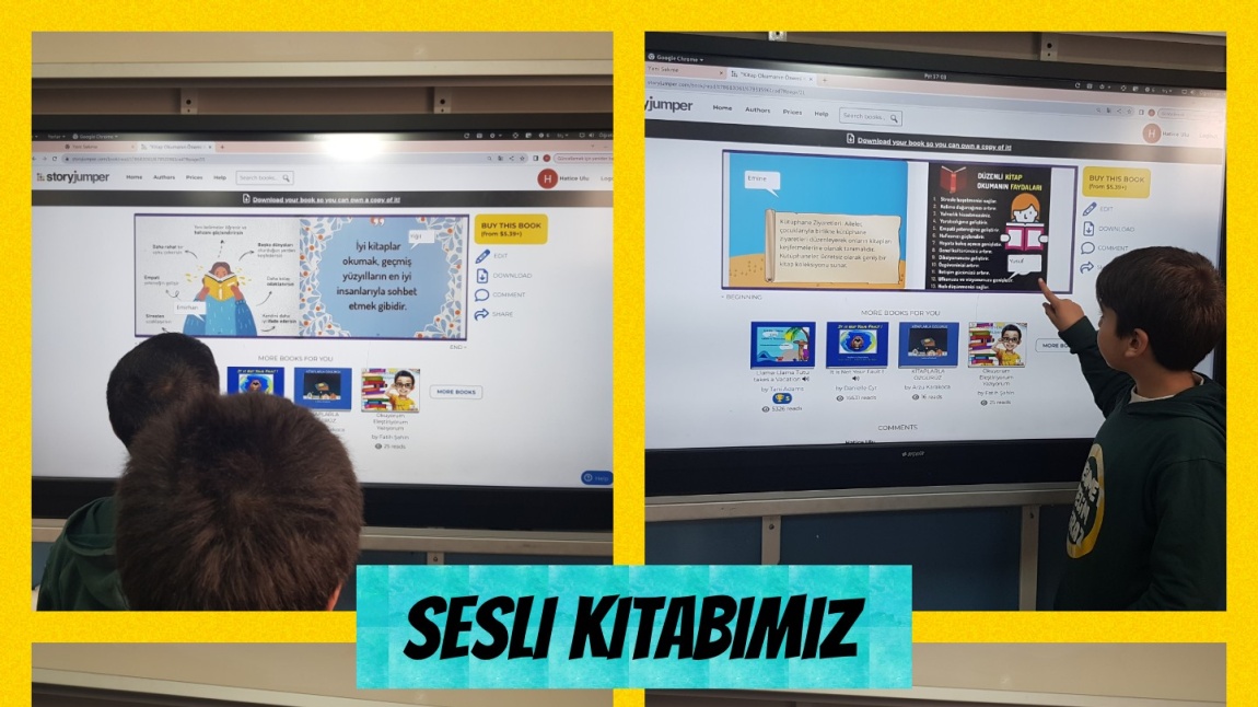 Okulumuz 4-B sınıfı öğrencileri Reading is Nice projesi için kitap okumanın önemi ile ilgili bir sesli kitap yaptı